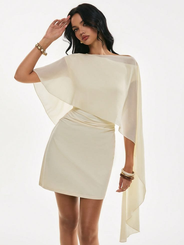Draped Midi Dress